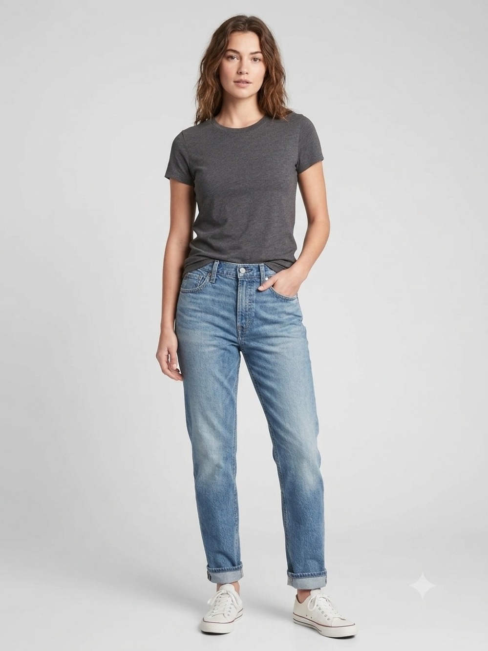 GAP Boyfriend Jeans in Light Blue Wash